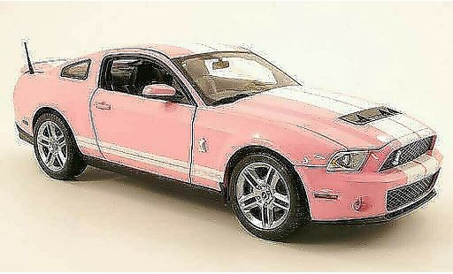 Shelby GT 500 2010 1/18 Shelby Collectibles pink/weiss modellautos