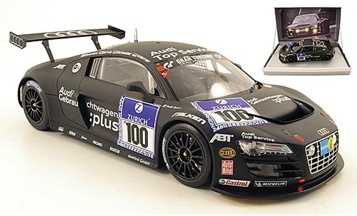 Audi R8 lms 1/18 Spark no.100 audi top service 24h nurburgring 2010 ekstrom / jarvis / scheider / werner modellautos