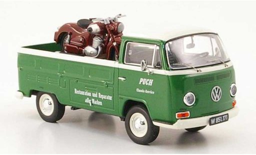 Volkswagen T2 Base 1/43 Premium ClassiXXs Puch Pritsche Puch Classic Service mit SGS als Ladegut modellautos