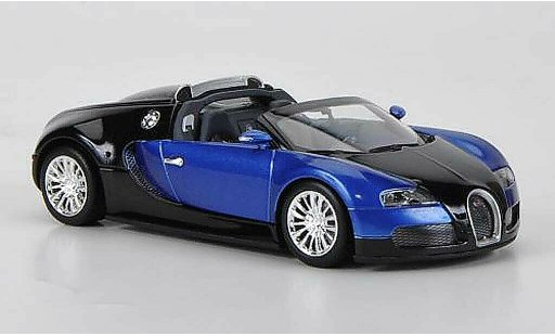 Bugatti Veyron Grand Sport 1/43 Minichamps schwarz/blau 2010 modellautos