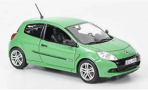 Renault Clio 3 RS 1/43 Norev gr&Atilde;&frac14;n 2009 modellautos