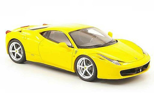 Ferrari 458 Italia 1/43 Fujimi gelb 2010 modellautos