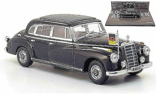 Mercedes 300 Base 1/43 Minichamps (W186III) Konrad Adenauer schwarz 1955 modellautos