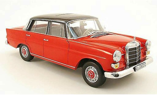 Mercedes 200 Base 1/18 Norev (w110) rot/noir 1966 modellautos
