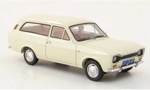 Ford Escort MK1 1/43 Neo 1300 L Turnier weiss 1971 modellautos