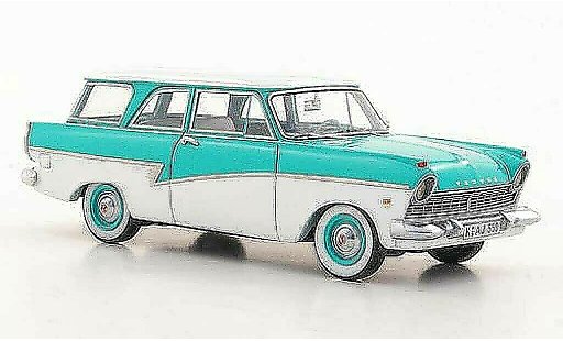 Ford Taunus 17M P2 1/43 Neo Turnier t&Atilde;&frac14;rkis/weiss modellautos