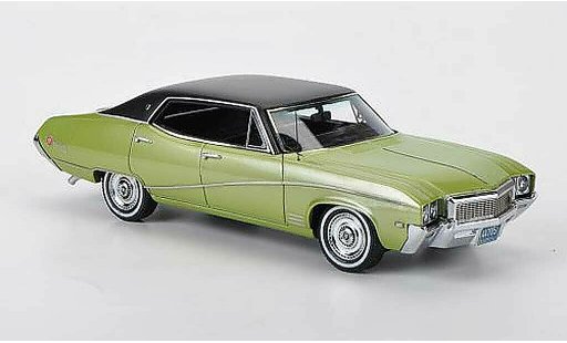 Buick Skylark Sedan 1/43 Neo gr&Atilde;&frac14;n/mattschwarz 1968 modellautos