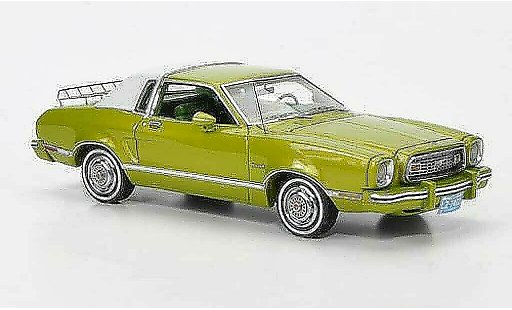 Ford Mustang Ghia 1/43 Neo II gr&Atilde;&frac14;n/weiss modellautos