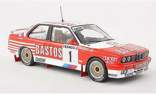 Bmw M3 course 1/43 IXO E30 No.1 Bastos Boucles de Spa 1988 P.Snijers/grau.Colebunders modellautos