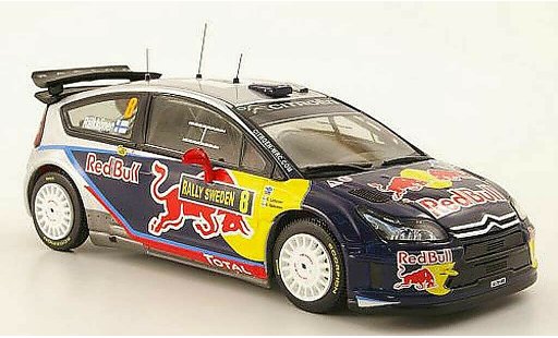 Citroen C4 WRC 2010 1/43 IXO No.8 Red Bull Rally Schweden modellautos