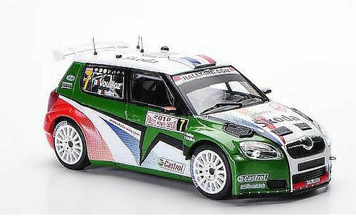 Skoda Fabia S2000 1/43 IXO No.7 N.Vouilloz / B.Veillas Rally Monte Carlo 2010 modellautos