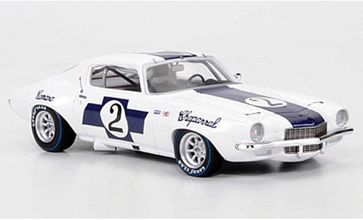 Chevrolet Camaro course 1/43 Spark Chaparral No.2 Ed Leslie Trans-Am 1970 modellautos