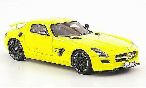 Mercedes SLS Coupe 1/43 Spark AMG E-Cell gelb 2010 modellautos