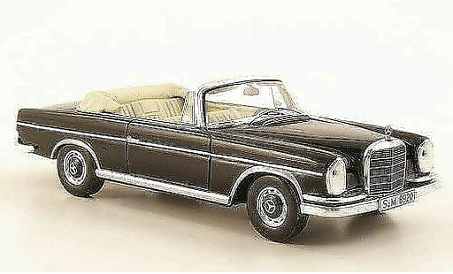 Mercedes 300 Cabriolet 1/43 Spark Cabrio (W112/3) schwarz 1963 modellautos