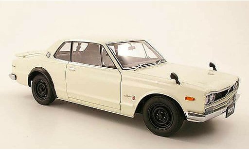 Nissan Skyline 2000 1/18 Autoart GTR (KPGC 10) weiss RHD 1969 modellautos