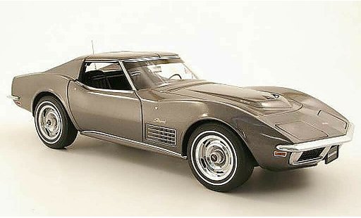 Chevrolet Corvette Coupe 1/18 Autoart C3 grau 1970 modellautos