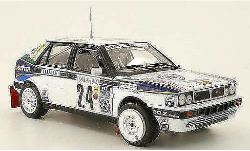 Lancia Delta HF Integrale 1/18 Sun Star no.24 lucky strike rallye monte carlo 1990 p.roux / p.corthay modellautos