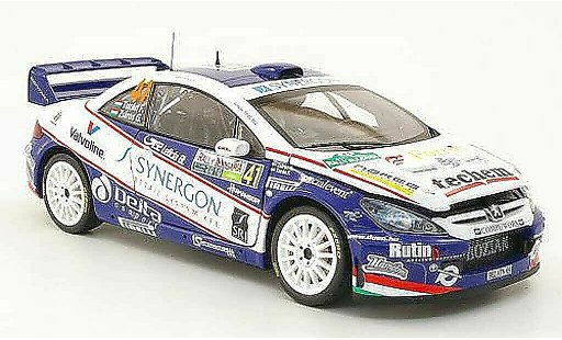 Peugeot 307 WRC 1/18 Sun Star no.41 synergon rallye bulgarien 2010 f.turan / g.zsiros modellautos