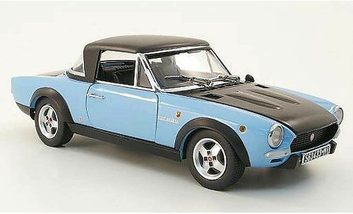 Fiat 124 Abarth 1/18 Sun Star spider csa blau/schwarz 1972 modellautos