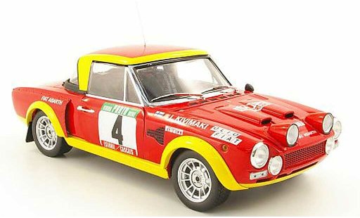 Fiat 124 Abarth 1/18 Sun Star no.4 olio fiat rallye portugal 1975 modellautos