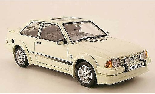 Ford Escort MK3 1/18 Sun Star Turbo weiss RHD 1984 modellautos