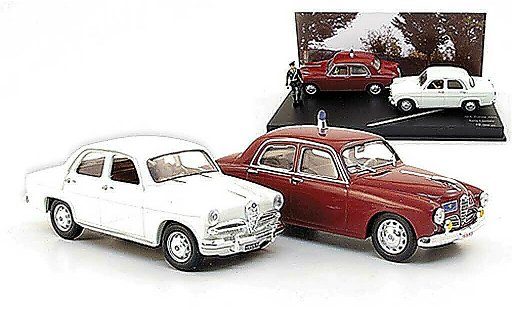 Alfa Romeo 1900 berlina 1/43 Rio Polizei und Giulietta plus Figur 1956 modellautos