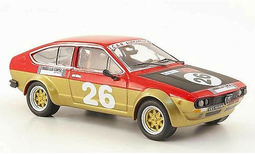 Alfa Romeo Alfetta gtv 2.0 1/43 M4 V No.26 Belli/Ciardi Vallelunga 1976 modellautos