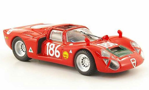 Alfa Romeo 33.2 spyder 1/43 Best 1968 No.186 Giunti/Galli Targa Florio modellautos