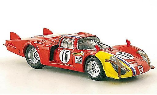 Alfa Romeo 33.2 coda lunga 1/43 Best 1968 No.16 T.Pilett Spa modellautos