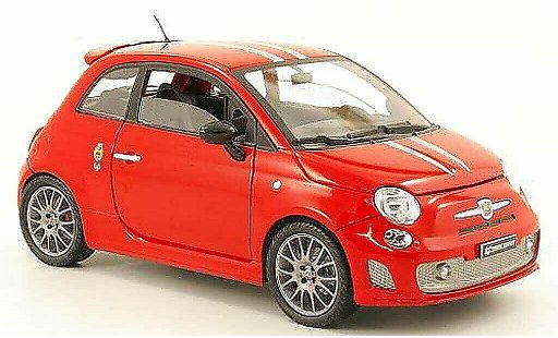 Fiat 695 Abarth SS 1/18 Mondo Motors tributo ferrari rot/grau metallisee modellautos
