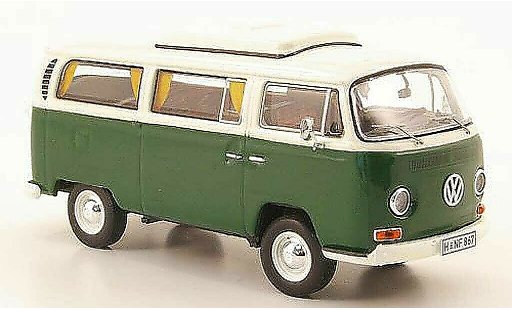 Volkswagen T2 A 1/43 Premium ClassiXXs Campingwagen gr&Atilde;&frac14;n/weiss 1967 modellautos
