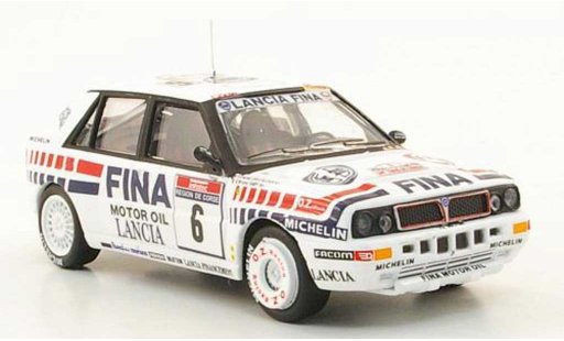 Lancia Delta HF Integrale 1/43 Hachette 16V No.6 FINA Tour de Corse 1990 modellautos