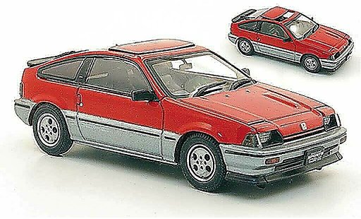 Honda CR-X Ballade 1/43 Ebbro Sports Si rot/grau 1984 modellautos