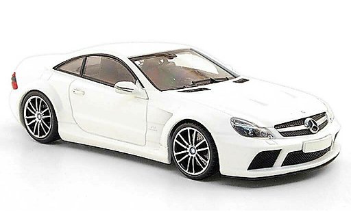 Mercedes B 65 1/43 Minichamps (R230) AMG Black Series matt weiss 2009 modellautos