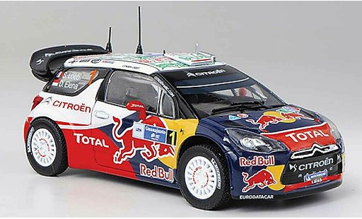 DS Automobiles DS3 WRC 2011 1/43 Norev No.1 Red Bull - Total S.Loeb / D.Elena Rally Mexiko modellautos