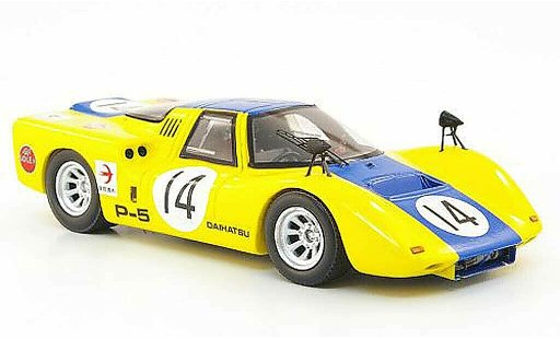 Daihatsu P-5 course 1/43 Ebbro No.14 gelb/blau GP Japan 1968 modellautos
