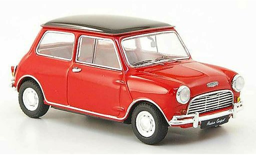Austin Mini cooper 1/43 Ebbro rot/schwarz RHD 1961 modellautos