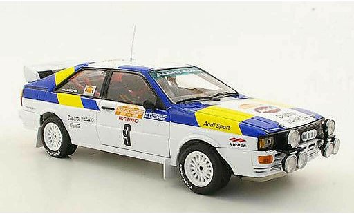 Audi Quattro rallye 1/18 Sun Star No.9 S.Blomqvist / B.Cederberg Rally San Remo 1982 modellautos