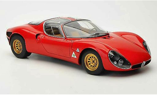 Alfa Romeo 33 stradale prototipo 1/18 Autoart tipo rot 1967 modellautos