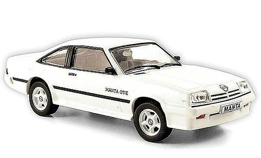Opel Manta B B 1/43 Hachette GT/E weiss (ohne Magazin) 1977 modellautos