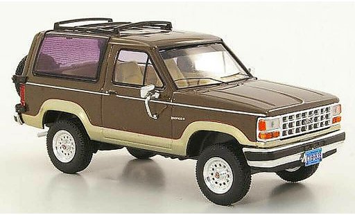 Ford Bronco Berline 1/43 Premium X II braun/gold 1989 modellautos