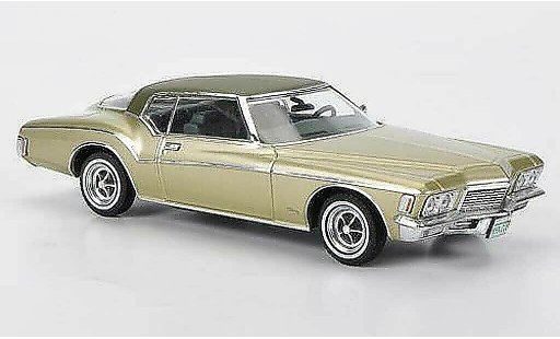 Buick Riviera Coupe 1/43 Premium X 1971 beige/mattgr&Atilde;&frac14;n modellautos