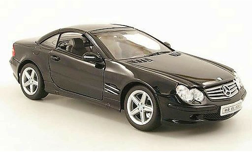 Mercedes Classe SL 500 1/18 Welly (r230) hardtop schwarz modellautos