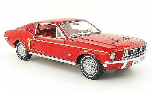 Ford Mustang Fastback 1/18 Greenlight gt 2+2 rot modellautos