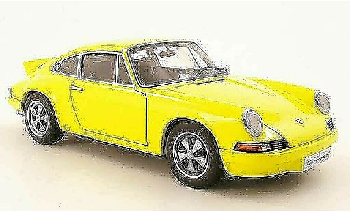 Porsche 911 RS 1/18 Autoart Carrera 27 gelb 1973 modellautos