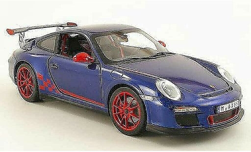 Porsche 911 GT3 RS 1/18 Norev 2010 blau/rot modellautos