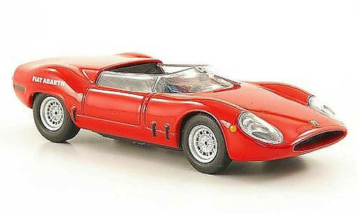 Fiat 2000 Abarth 1/43 Hachette OT Sport Spider rot 1966 modellautos