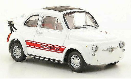 Fiat 695 Abarth SS 1/43 Hachette Rennausstattung weiss/rot 1969 modellautos