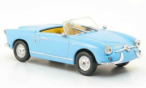 Fiat 750 Abarth 1/43 Hachette Spider Allemano blau 1958 modellautos