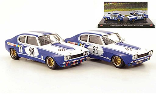 Ford Capri RS 2600 1/43 Trofeu 2er Set: MKI No.90 und No.91 ADAC 1000 Km Rennen 1972 modellautos